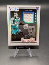 2022-23 Panini Noir Basketball - Jaden Ivey - Casting Call RC Jersey Patch /99
