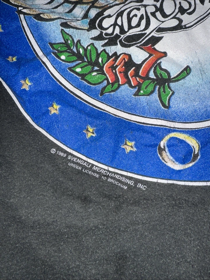 Vintage 80s Aerosmith T Shirt Adult Medium Rock Aero Force One Concert Pump Tour - Image 3 of 4