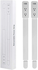 Outlet Extender Stick - Features USB-A, USB-C and 2 AC Outlets, Extends 22"-34",