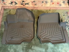2015-2023 Ford F-150 Supercrew Weathertech Gray Floor Liners Front Mat Set Nice 2015-2023 Ford F-150 Supercrew Weathertech Gray Floor Liners Front Mat Set Nice