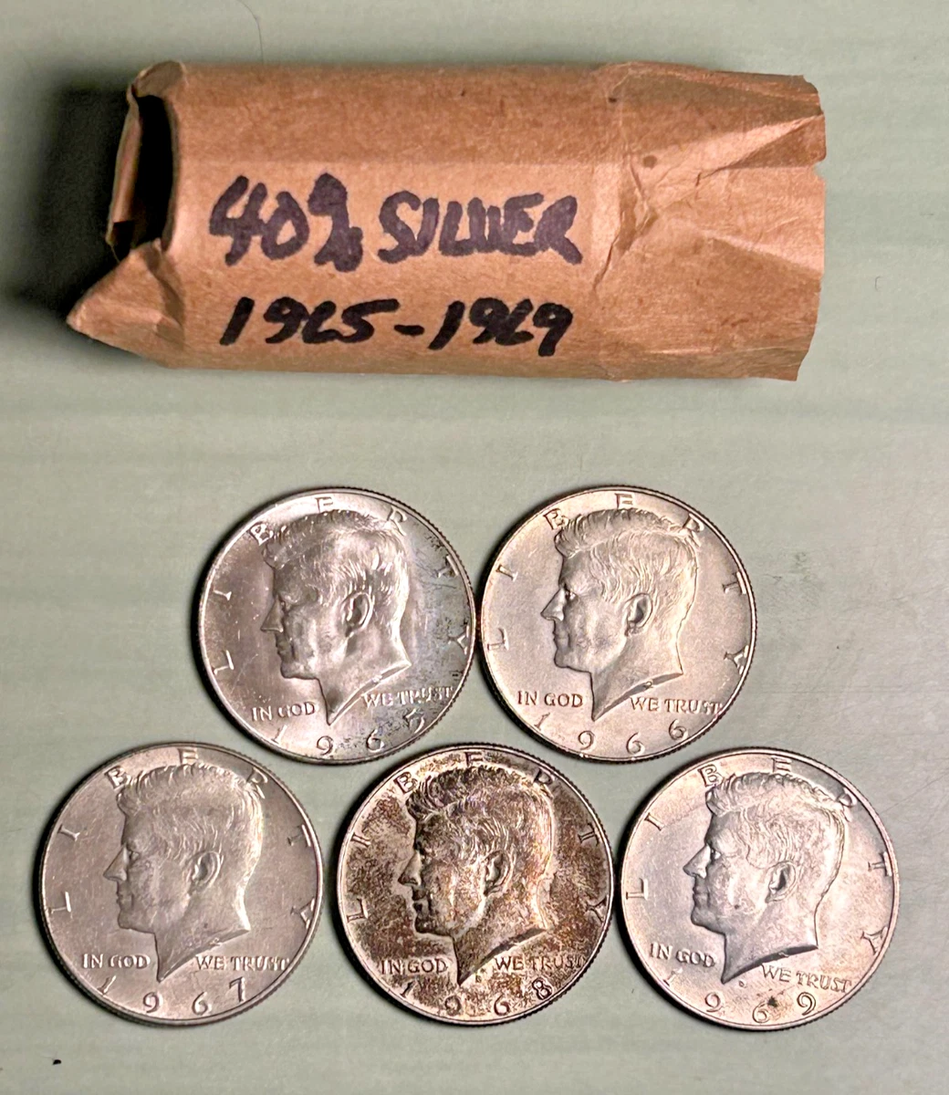 Circulated Silver 1967 Kennedy US Half Dollars (1964-Now) for sale