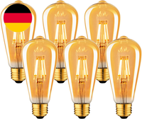 Lvwit Edison Vintage GlüHbirne, 6Er Pack E27 4W Led GlüHbirne Vintage Antike Glü