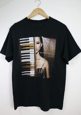Alicia Keys Gift For Fan 2004 t-shirt Black S-234Xl men women Cotton SEG_1024