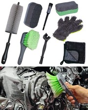 8 Pack Motorcycle Cleaning Kit - Professional Safe for Chrome/Engine/Tires, H...