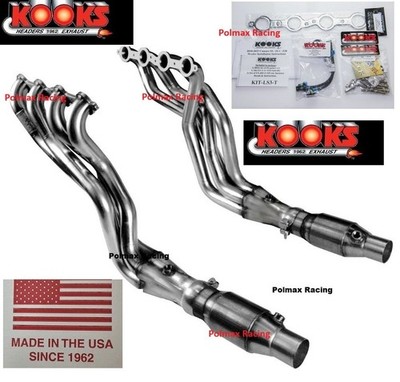 Kooks 1-7/8 long tube headers green catted pipes 2250H430 2010-15 Camaro SS ZL1