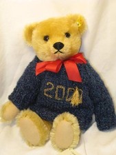 Plush Toy Steiff Replica 1909 Classic Teddy Bear 2000 Sweater 35cm 13.7 Inches
