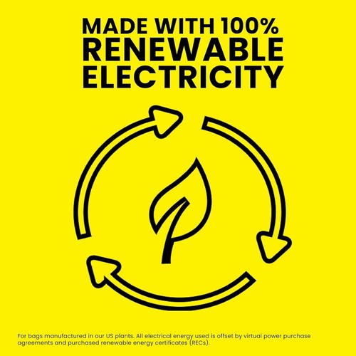 50 Stück Schwerlast 30 Gallonen Müllbeutel - unparfümiert ForceFlex mit Kordelzug - Bild 9 von 11