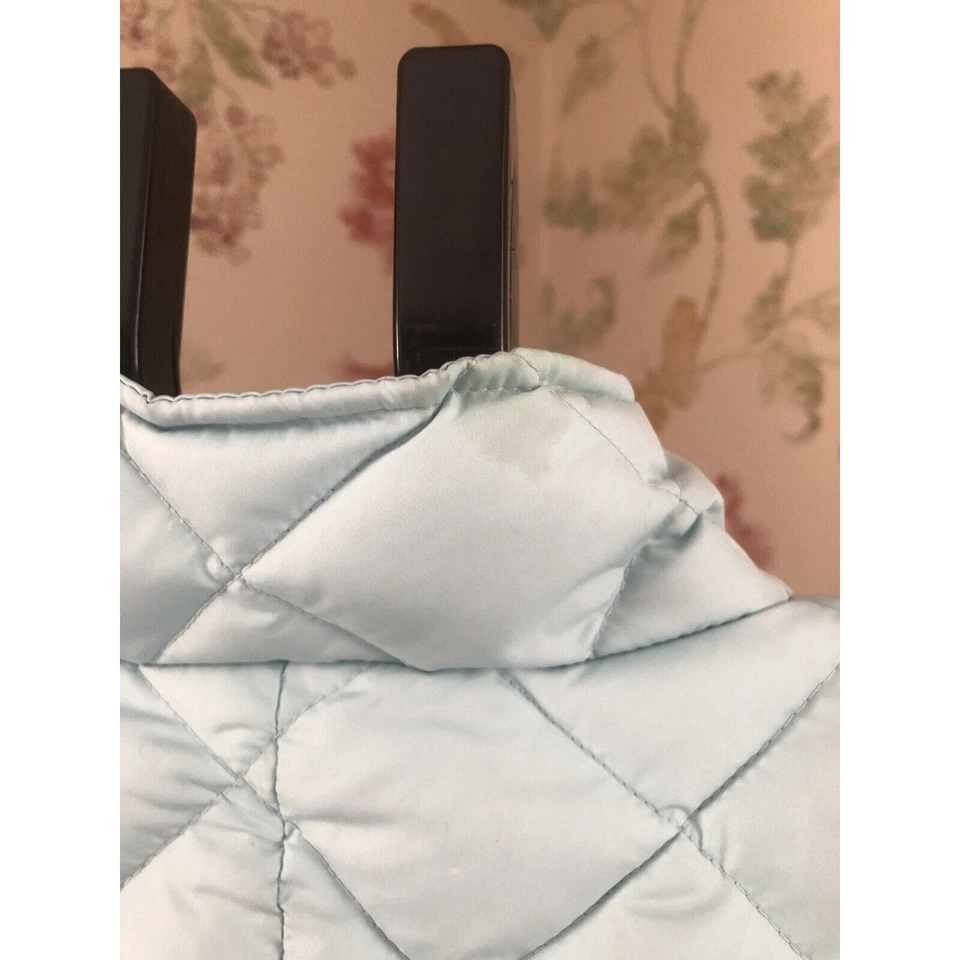 Casaco Kirkland Signature acolchoado ciano bolsos com zíper feminino tamanho M - Imagem 4 de 4