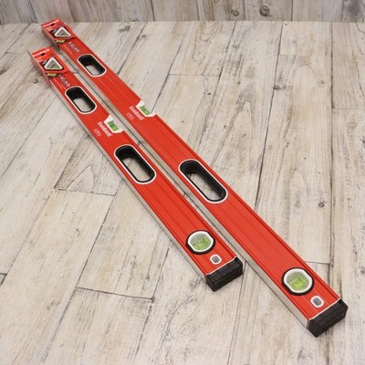 2PC- Box Beam Level Set 36'' & 48'' Aluminum Construction, Double View, Verti-Site