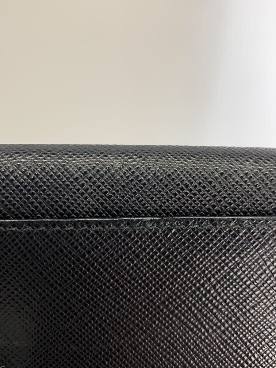 PRADA SAF METAL ORO NERO CARD CASE FLEECE BLK 1MC122 thumbnail 8