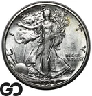 1929-S Walking Liberty Half Dollar, RARE This Nice, Choice BU++ Key Date!