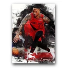 Damian Lillard #4 Art Card Limited 36/50 Vela Signed (Portland Trail Blazers)