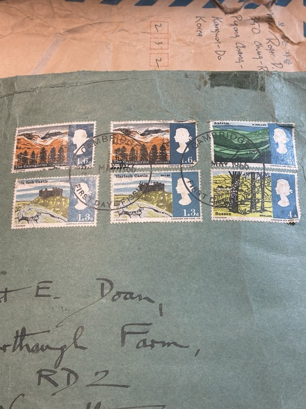 British Land and Sea First Day Cover Elizabeth II  Multi-Color Stamps Full Run
