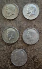 Lot of 5 Kennedy Half Dollars from the 1960s 1965 1967 2-1968 D 1969 D