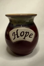 Tumbleweed Pottery “Hope” Vase Stoneware Handcrafted Originals Drip Glaze