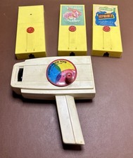 Vintage Fisher-Price Movie Viewer & 3 Cartridges WORKING Listed in Description
