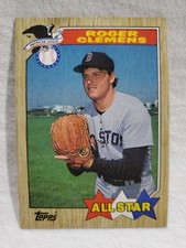 1987 Topps All-Star Roger Clemens #614 Boston Red Sox