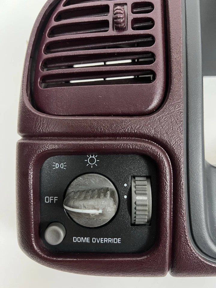 95-99 OEM GM Escalade Sierra Silverado Tahoe Suburban tablero moldura panel bisel rojo Foto 4 de 4