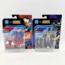 DC X Sonic The Hedgehog Batman /Shadow the Hedgehog & Knuckles/Superman 2 Pack
