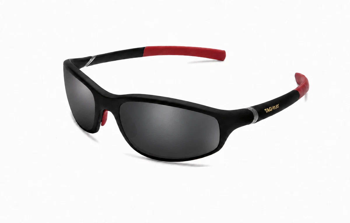 TAG Heuer スポーツサングラス ダークグレー/レッド（正規品） TAG Heuer Sports Gray Sunglasses for Men for sale | eBay