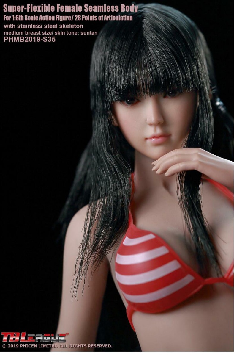 TBLEAGUE ファイセン1/6 女優風 Amazon.com: TBLeague Phicen 1/6 Female Seamless Action
