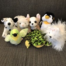 Lot Of 7 Lil Kinz Webkinz Plush Lot Toy Stuffed Animal No Code See Pictures