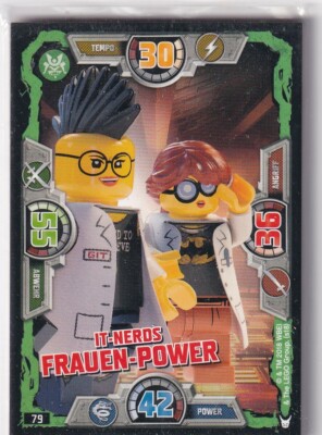 Lego Ninjago Serie 3 TCG Sammelkarten Nr. 79 IT-Nerds Frauen-Power