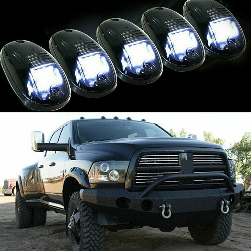 Smoked Lens Rooftop Cab White Running Light LED for Dodge RAM 1500 2500 3500 - Picture 2 of 7