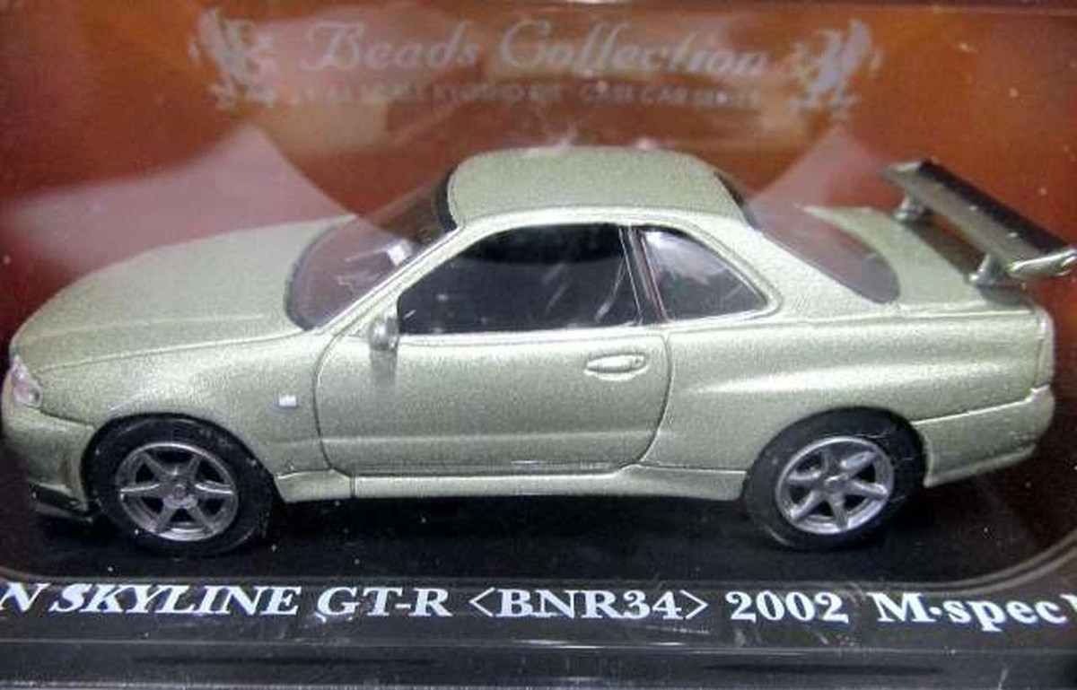 ミニカー SKYLINE GT-R R34 Limited Collection 1/64 MOTORHELIX 1/64 NISSAN SKYLINE GT-R (R34) Z-TUNE - Jade