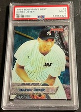 1994 DEREK JETER BOWMANS BEST BLUE ROOKIE #2 PSA 9 YANKEES  (327)