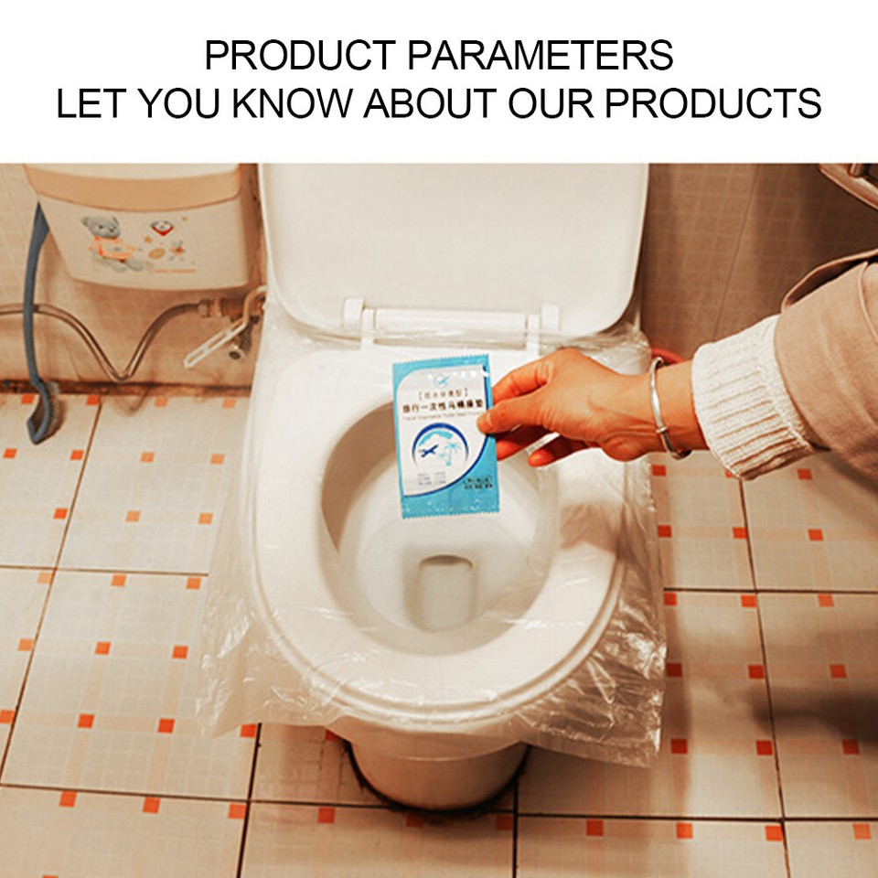 50Pcs Toilet Seat Protectors Waterproof Toilet Seat Covers Universal