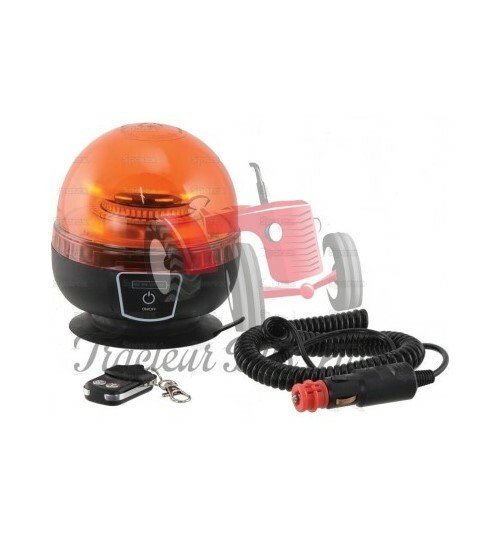 Gyrophare LED sans fil autonome à balise magnétique puissante 12V 24V