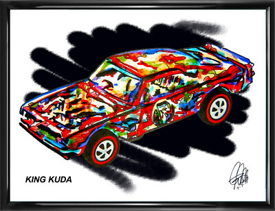 King Kuda Hot Wheels Redline Car Racing Poster Print Wall Art 18x24