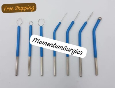 7 Set Diathermy Pencils Dental Electrodes Reusable 7cm Length Free Shipping