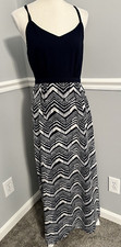 J Crew Dress Size 2 Maxi Lined High Side Slit Elastic Waist 100% Polyester