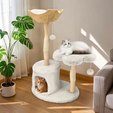Bingopaw Large Cat Tree Tower Indoor Cats Condo Scratching Post Pet Play House