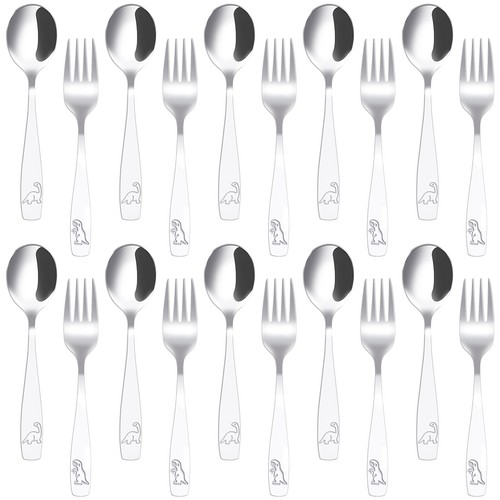 10/20Pcs Toddler Silverware Set Rustproof Kids Utensil Set Children Silverware( - Picture 14 of 14
