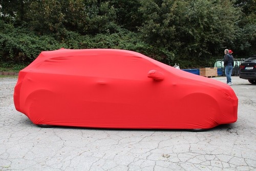 Vollgarage Schutzdecke Indoor rot mit Spiegeltaschen für Opel Astra H OPC - Picture 7 of 9