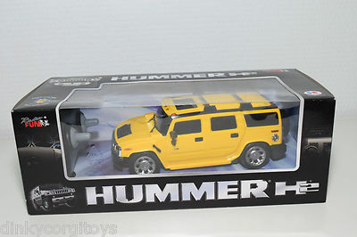 RADIO FUN RADIO CONTROL R/C HUMMER H2 YELLOW MINT BOXED NEW | eBay
