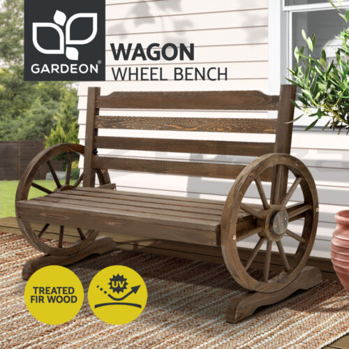 Gardeon Garden Bench Seat Wooden Wagon Chair Outdoor Lounge Patio Furniture - Picture 1 of 10