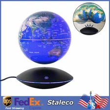 LED Globe Magnetic Levitation Floating Globe Light World Map Rotating Night Lamp