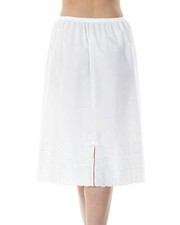 Vintage . Fond de robe/combinaison/chemise de nuit blanche avec dentelle - Vêtements
