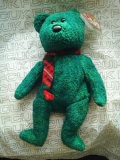 TY BEANIE BABIES- WALLACE The Scottish Bear 1999 TAG + PROTECTOR A+ Retired Bear