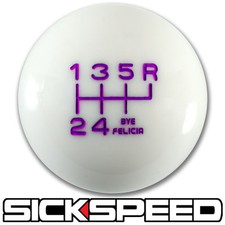 Whitepurple Bye Felicia Shift Knob For 6 Speed Short Throw Shifter 10x1.5 K13
