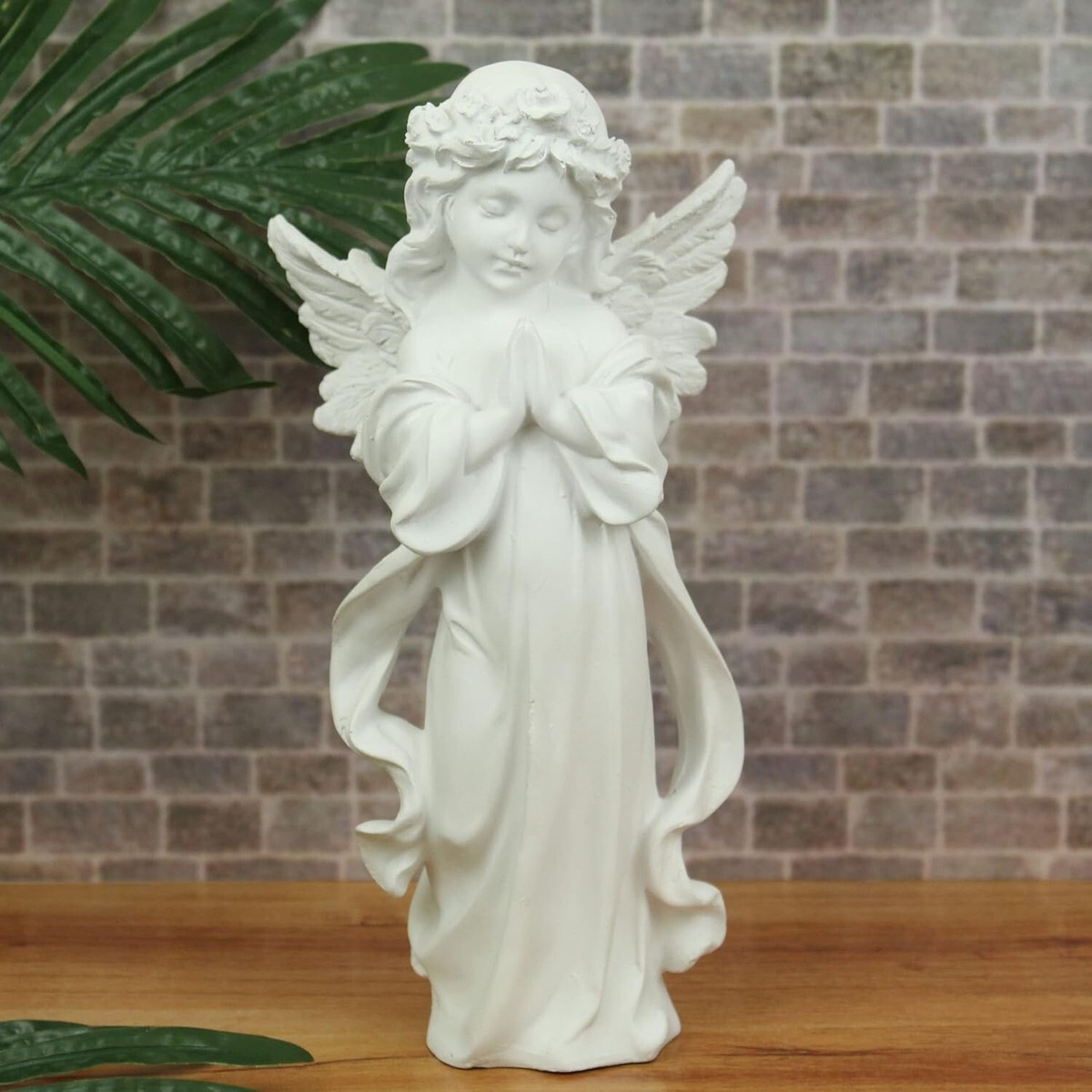 Engel Gartenstatue, 25,4 Cm Hoch – 2 Stück, Aus Kunstharz, Wetterfest, Für Garten & Heimdekoration