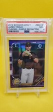 2019 Bowman Draft Chrome Jared Triolo 1st RC Purple Ref #/250 PSA 9 Pirates 🆎️