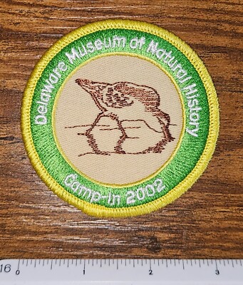 Delaware Museum of Natural History Camp In 2002 Boy Scouts Patch BSA