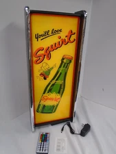 Squirt Cola LED Display lighted sign lightbox Wall Hanging Light