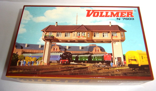 Vollmer N 7603 - Kit: montador ecuestre - nuevo - embalaje original - bridge signal box | Zustand: Neu