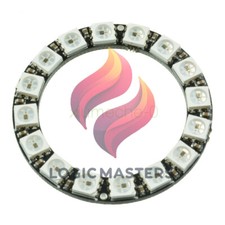 2PCS RGB LED Ring 16Bit WS2812 5050 RGB LED  Integrated Drivers For Arduino